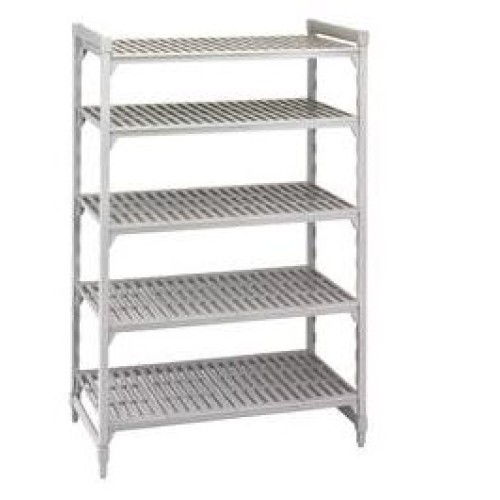 Pradžios rinkinys stacionariam stelažui CAMBRO Premium (0,5 x0,78 x1,8 m) (4 stovai + 5 sujungimai + 5 perforuotos lentynos))