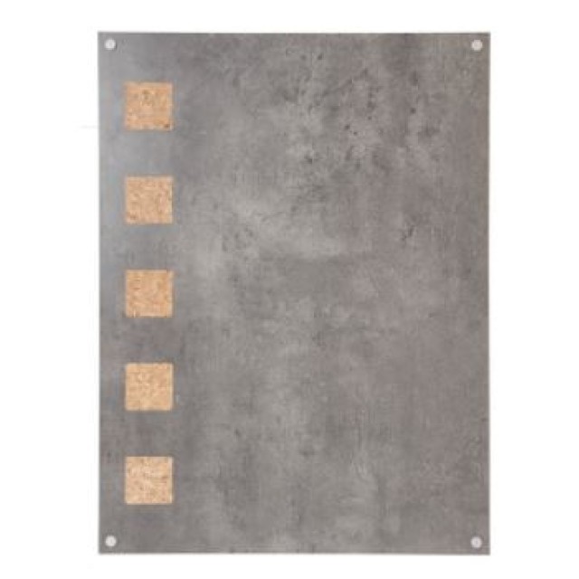 SECURIT kreidinė lenta (sieninė) 78x58x2,5 cm, kamštinė, pilka