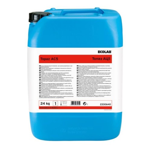 Rūgštinė plovimo putomis priemonė P3-TOPAZ AC5 24 kg, maisto pramonei
