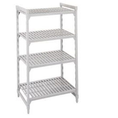 Pradžios rinkinys stacionariam stelažui CAMBRO Premium (0,5 x1,68 x1,7 m) (4 stovai + 5 sujungimai + 4 perforuotos lentynos))