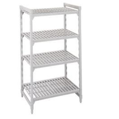 Pradžios rinkinys stacionariam stelažui CAMBRO Premium (0,5 x0,78 x1,7m) (4 stovai + 4 sujungimai + 4erforuotos lentynos))