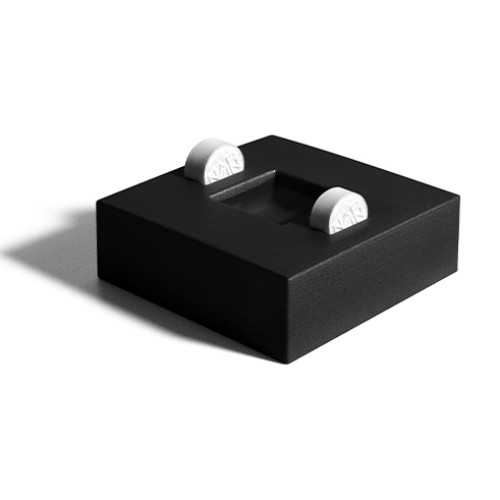 Padėkliukas servetėlei NAPKIN CORE ONE BLACK 9x9cm, h-3cm, juodas, guminis