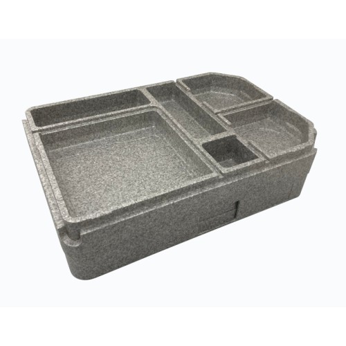 EPP termopadėklas GoBox CAMBRO 37 x 53 x 11,8 cm, pilkos sp., be indų