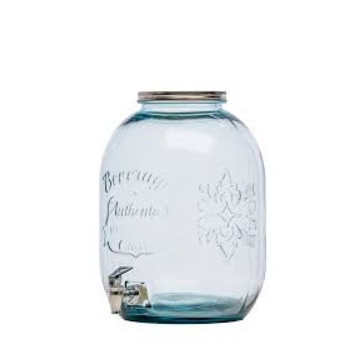 Stiklainis dozatorius gėrimams su kraneliu 12,5 L
