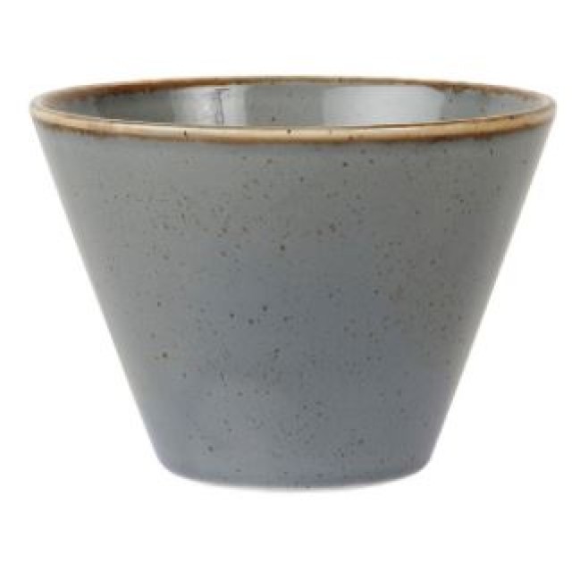 Dubenėlis kūgio formos Porland Seasons Dark Gray ø9 cm, 200 ml, tamsiai pilkos sp.