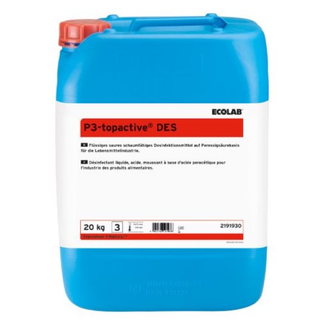 Rūgštinė dezinfekavimo priemonė P3-Topactive DES 20 kg, maisto pramonei