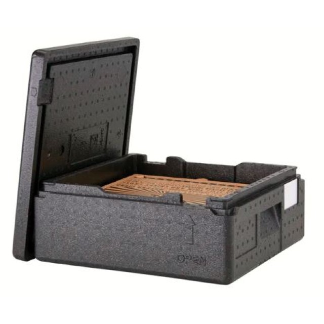 EPP dėžė picai PizzaBox juoda, 41X41X17,4cm
