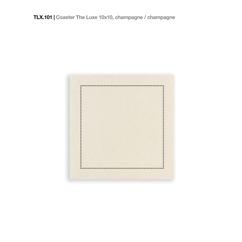 Padėkliukai taurei The Luxe Champagne 10x10cm, šampano sp., 1x1000 vnt. dėž., (1000 vnt) neaustinės medžiagos