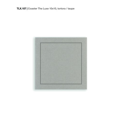 Padėkliukai taurei The Luxe Tortora 10x10cm, žalsvai rudos sp., 1x1000 vnt. dėž., (1000 vnt) neaustinės medžiagos