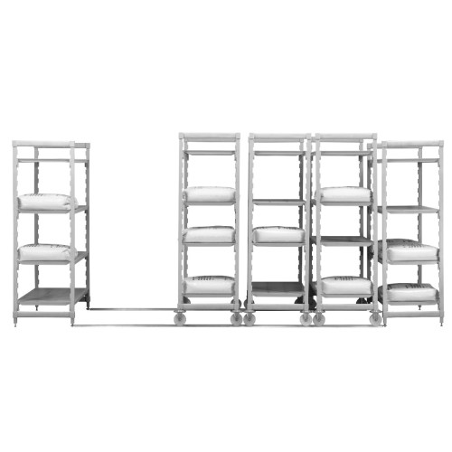 Mobilus Premium CAMBRO stelažas 4vnt. lygios lentynos, 500x1280x1790mm