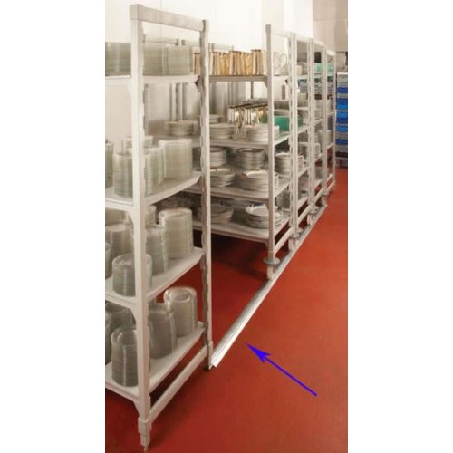 Mobilaus Premium CAMBRO stelažo bėgis 3,05m, skirtas trims mobiliems stelažams