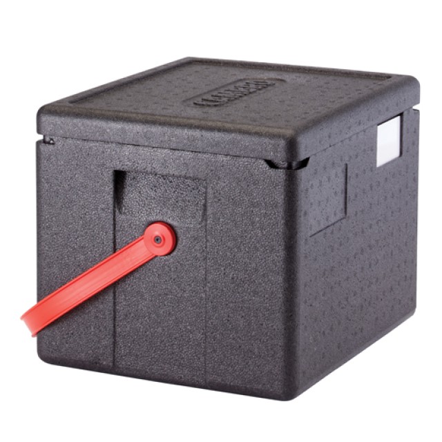 EPP 1 2  transportavimo dėžė CAM GOBOX juoda, su raudona rankena, 22,3l, vid. išm.33x27x25,3cm