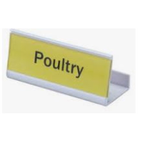 Identifikavimo kortelė spaustukas CAMBRO Premium stelažų lentynoms, 152 mm