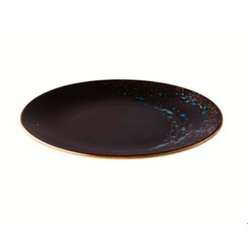 Lėkštė Amazone Starry night ø27,5cm, juoda mėlynu kraštu