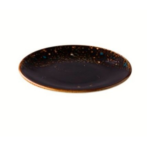 Lėkštė Amazone Starry night ø20cm, juoda mėlynu kraštu