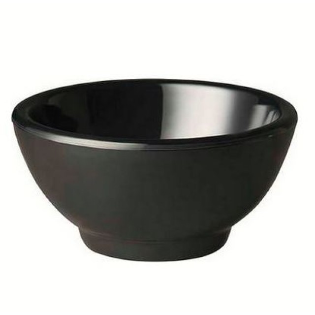 Dubenėlis Global 15x7,5cm, melamino, juodas