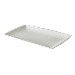 Lėkštė Q Fine China Cloud 35,6x24cm, balta
