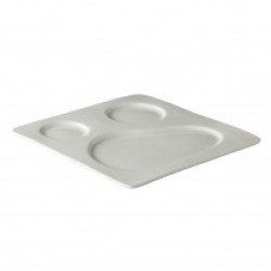 Kvadratinė multifuncinė lėkštė Q Fine China 30x30cm