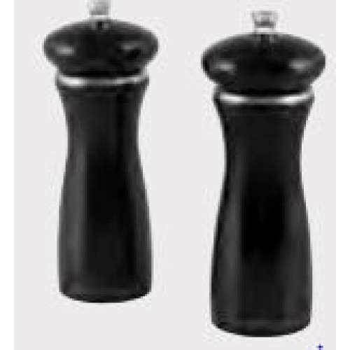 Malūnėlis druskai 16,5 cm, juodas, 4 vnt. dėž