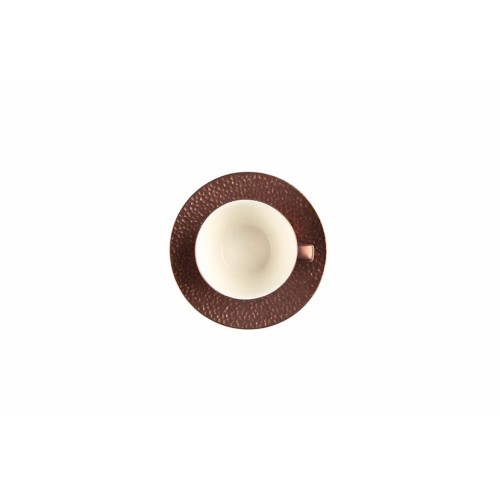 Lėkštutė su puodeliu Porland Legacy Copper 80ml, bronzinės sp.