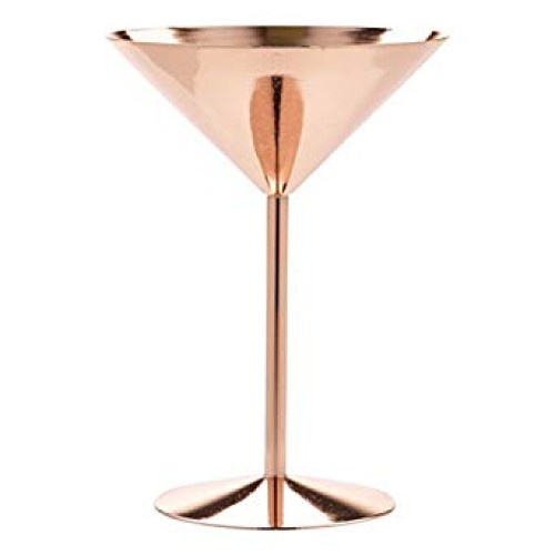 Martini taurė kokteiliams Copper Žalvarinė, 240ml, ø12x16,6cm