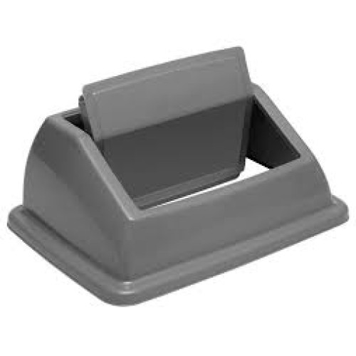 Svyruojantis dangtis šiukšliadėžei Indoor waste pilkos sp., 45,5x33,3x17,5 cm