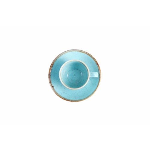 Puodelis Espresso su lėkštute Porland Seasons Turquoise 80 ml, turkio sp.