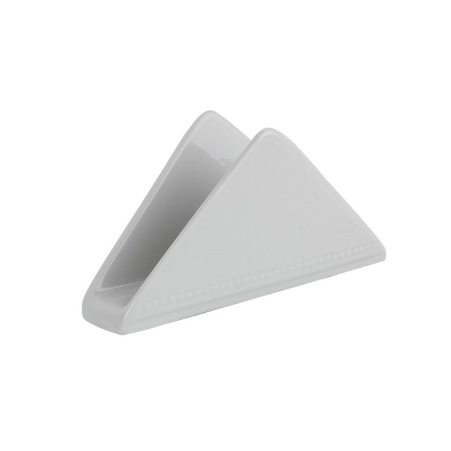 Laikiklis servetėlėms Porland Collet 16x7,8 cm, trikampio formos, baltos sp.
