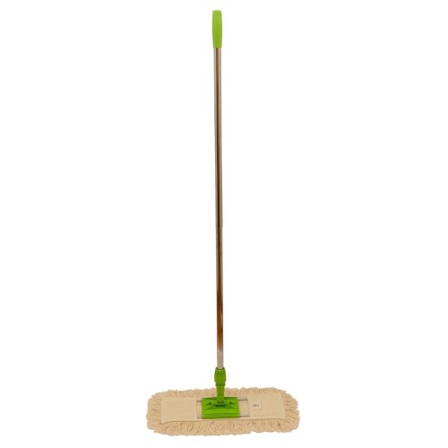 Grindų šluotos su kotu ir laikikliu šluostei komplektas 40 cm, su medvilnine kilpine šluoste