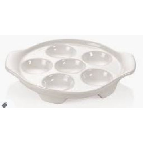 Keptuvė 6-ioms sraigėms Ø15cm, porceliano