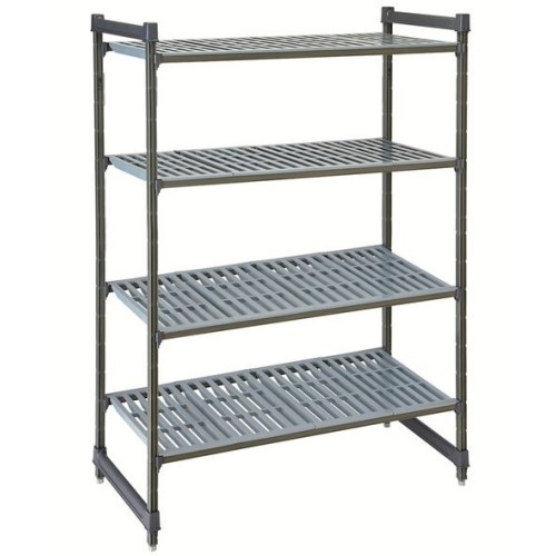 Stelažas su sujungimais CAMBRO Basics series su 4 perforuotomis lentynomis (610x1070x1830mm)