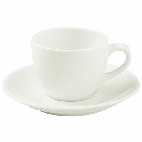 Espresso puodelis su lėkštute Soley Alumilite 80 ml, baltos sp.