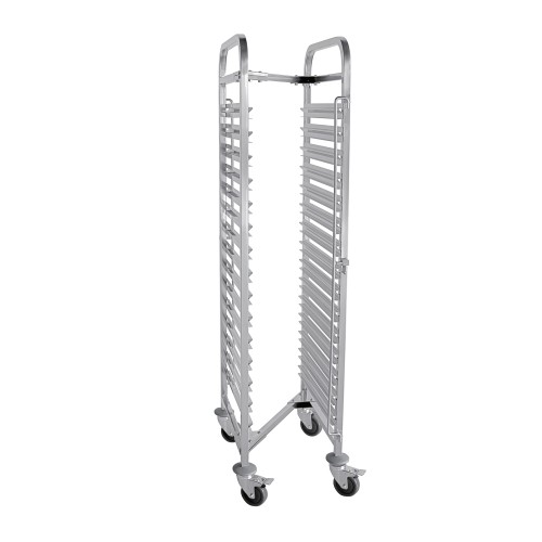 Vežimėlis GN 1 1 indų transportavimui 55x38x171cm, Z forma, nerūd. plieno