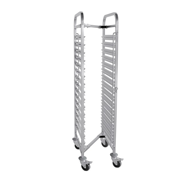 Vežimėlis GN 1 1 indų transportavimui 55x38x171cm, Z forma, nerūd. plieno