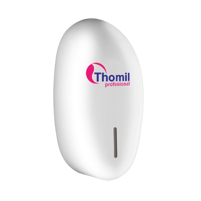 Muilo - dezinfekcinio skysčio dozatorius bekontaktis 900ml, baltas, 250x126x107 mm