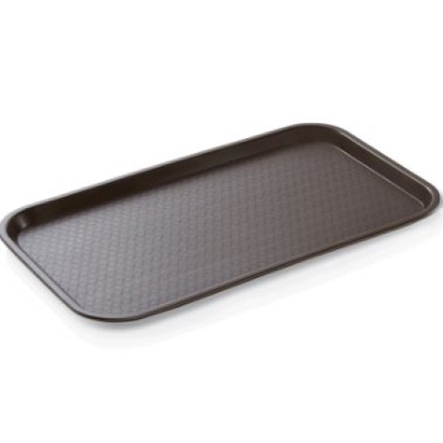 Padėklas plastikinis h-2cm (32,5 x 53 cm) rudas