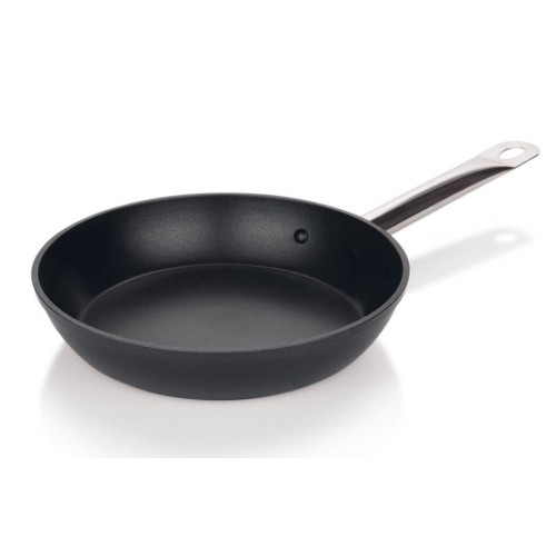 Keptuvė ALU nerūd. plieno rankena Ø24cm, h-5,5cm, neprisvylančia danga, indukcinis dugnas