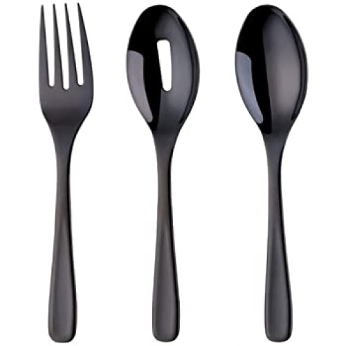 Stalo įrankiai AMEFA Buffet (Black PVD) bufetinė šaltos mėsos šakutė, juoda, 3,5mm, 180mm
