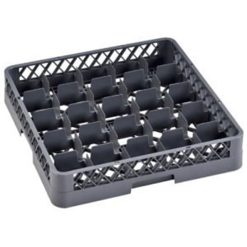 Kasetė puodelių plovimui (25 vietų) 9,2x9,2x8,7cm, polipropileno, pilkos sp.