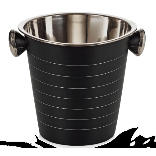 Kibirėlis butelio šaldymui Ø21,5 cm, h-20 cm, 4,5 l juoda danga