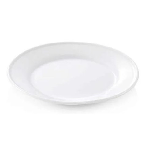 Lėkštė sustiprintu krašteliu Ø20 cm, h-3 cm, baltos sp.