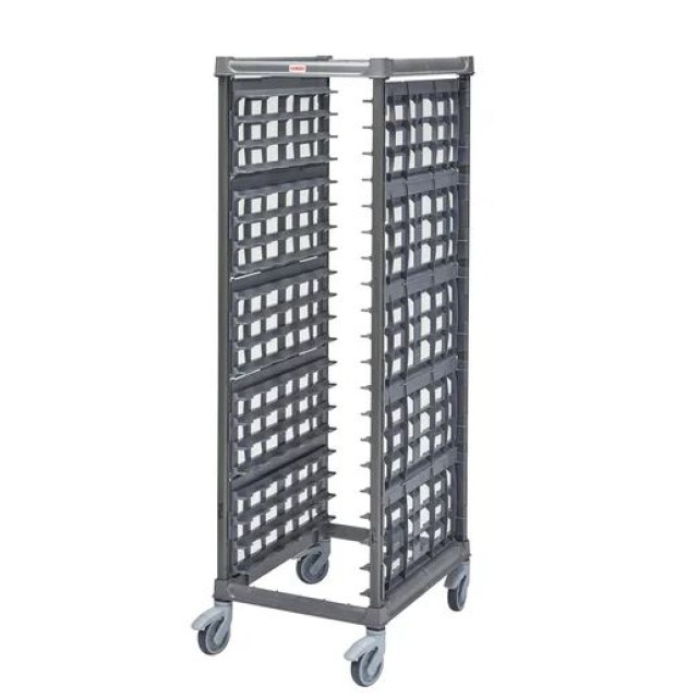 Vežimėlis CAMBRO Ultimate Sheet Pan 81,4x64,8x181,3 cm, 20-čiai kepimo skardų, 4 metalinias ratukais, grafito sp.