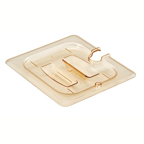 Dangtelis su rankena ir anga šaukštui GN1 6 CAMBRO HP (gintaro sp., polikarb.) (16,2X17,6cm)