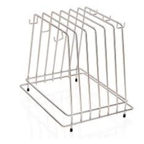 Stovas 6-ioms pjaustymo lentoms 29,5x25,5x26cm chromuotas nikelio plienas