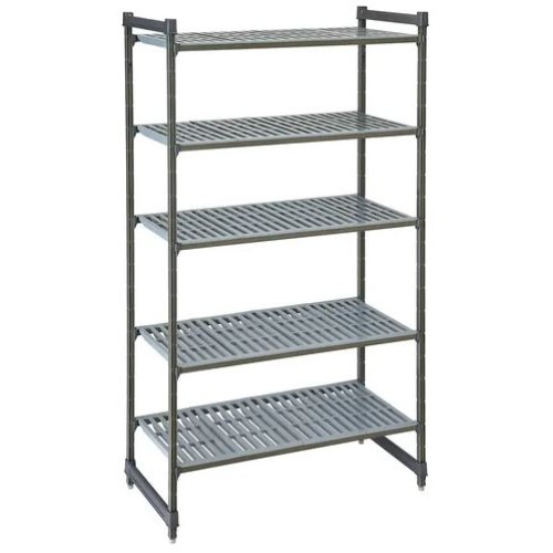 Stelažas su sujungimais CAMBRO Basics series su 5 perforuotomis lentynomis (460x1070x1830mm)