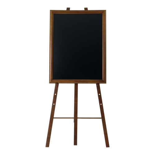 Stovas molbertas meniu lentai SECURIT R 166x11x5cm rudos sp.