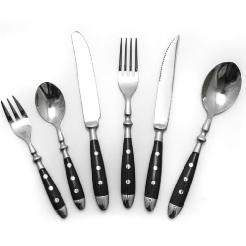Peilis steikui Bistro 21,5cm, 10mm,  juoda rankena