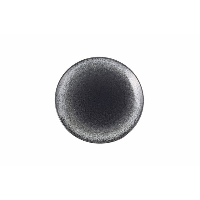 Lėkštė Porland Ethos Twilight ø17 cm, juoda baltais kraštais