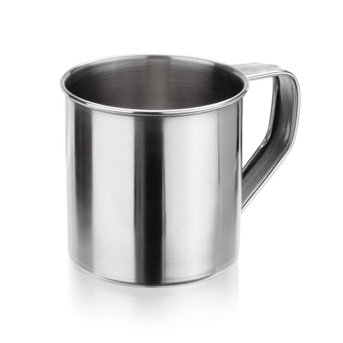 Puodelis nerūd. plieno 350 ml, Ø8,5 cm, h-8,5 cm