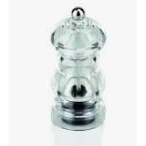 Malūnėlis pipirams 12 cm, skaidrus, su n.plieno mechanizmu